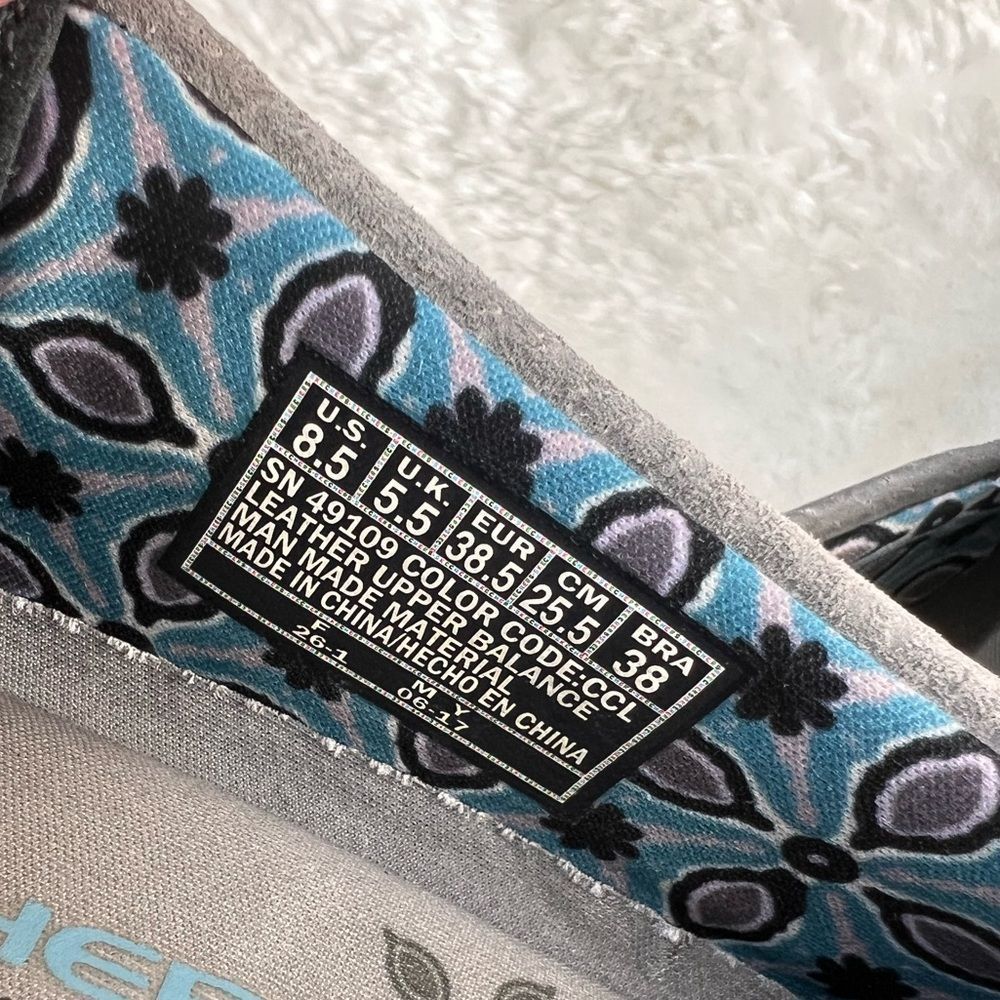 Skechers Gray Perforated Slip-On Loafers - Picture 14 of 14